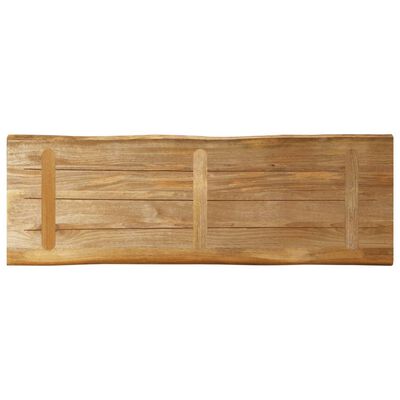 vidaXL Bordplate naturlig kant 140x40x3,8 cm grovt heltre mangotre