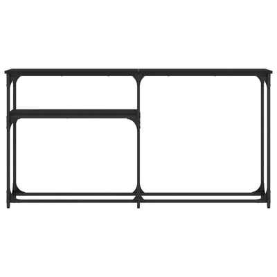 vidaXL Konsollbord svart 145x22,5x75 cm konstruert tre