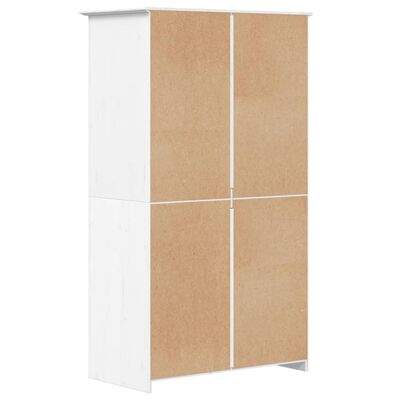 vidaXL Garderobe BODO hvit 99x53,5x173 cm heltre furu