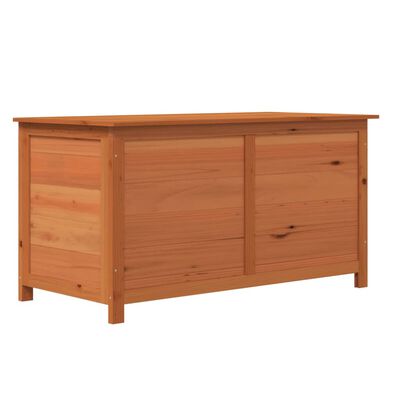 vidaXL Utendørs putekasse brun 100x50x56 cm heltre gran