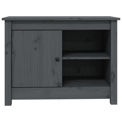 vidaXL TV-benk grå 70x36,5x52 cm heltre furu