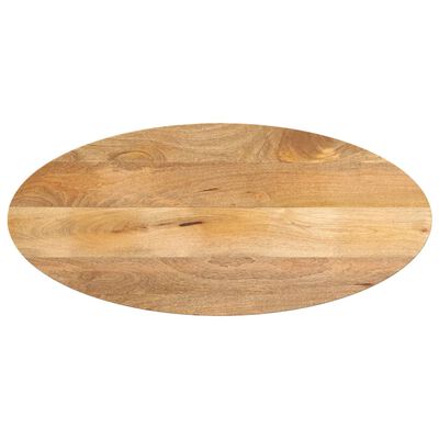 vidaXL Bordplate 140x50x3,8 cm oval heltre mango