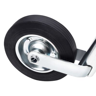 vidaXL Støttehjul for tilhenger med klemme 60 mm galvanisert stål