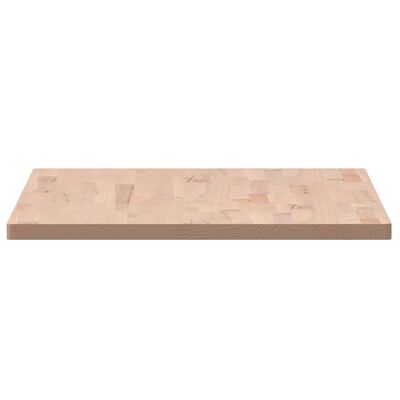 vidaXL Benkeplate til bad 100x60x2,5 cm heltre bøketre