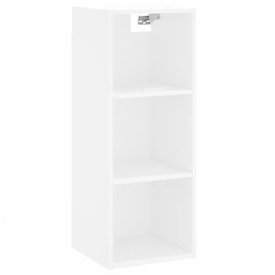 vidaXL Highboard hvit 34,5x32,5x180 cm konstruert tre