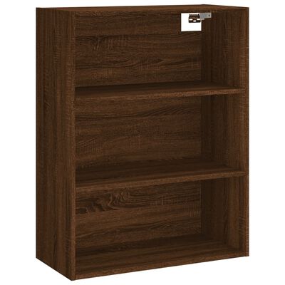 vidaXL Highboard brun eik 69,5x34x180 cm konstruert tre