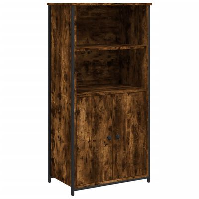 vidaXL Highboard røkt eik 62x36x121,5 cm konstruert tre