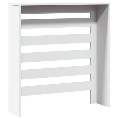 vidaXL Radiatordeksel hvit 78x20x82 cm konstruert tre