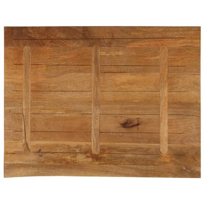 vidaXL Bordplate 110x80x2,5 cm naturlig kant heltre mango