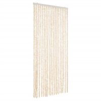 vidaXL Fluegardin beige og hvit 56x185 cm chenille