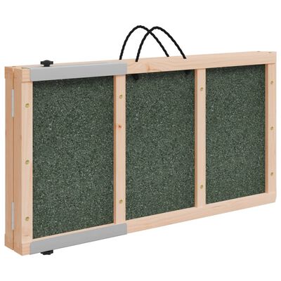 vidaXL Hunderampe grønn 120x30 cm heltre gran