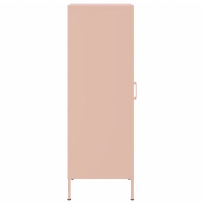 vidaXL Highboard rosa 36x39x113 cm stål