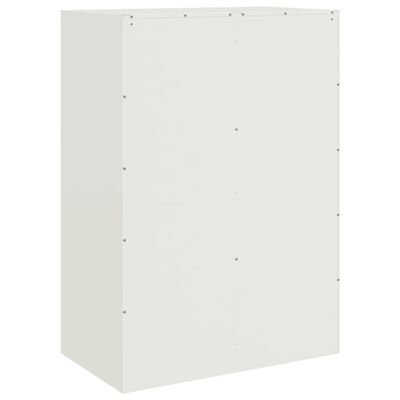 vidaXL Highboard hvit 67x39x95 cm stål