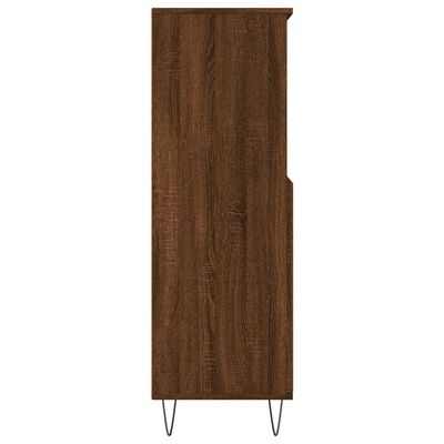 vidaXL Highboard brun eik 60x36x110 cm konstruert tre