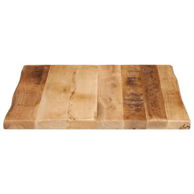 vidaXL Bordplate naturlig kant 60x60x2,5 cm grovt heltre mangotre