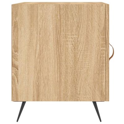 vidaXL Nattbord 2 stk sonoma eik 40x40x50 cm konstruert tre