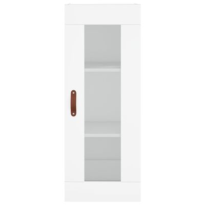 vidaXL Highboard hvit 34,5x34x180 cm konstruert tre