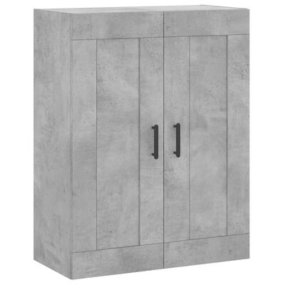 vidaXL Highboard betonggrå 69,5x34x180 cm konstruert tre