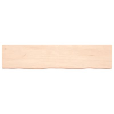 vidaXL Benkeplate til bad 180x40x(2-6) cm ubehandlet heltre