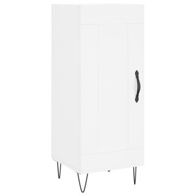 vidaXL Highboard hvit 34,5x34x180 cm konstruert tre