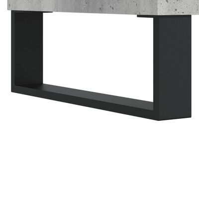 vidaXL Highboard betonggrå 69,5x34x180 cm konstruert tre