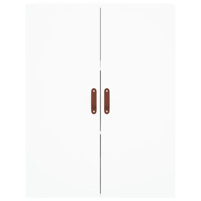 vidaXL Highboard hvit 69,5x34x180 cm konstruert tre