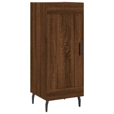 vidaXL Highboard brun eik 34,5x34x180 cm konstruert tre