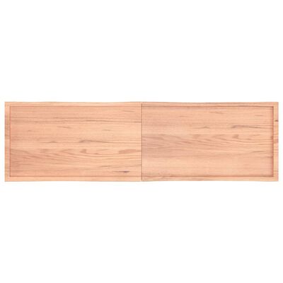 vidaXL Bordplate lysebrun 220x60x(2-6)cm behandlet heltre naturlig