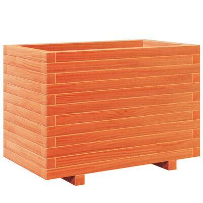 vidaXL Plantekasse voksbrun 70x40x49,5 cm heltre furu