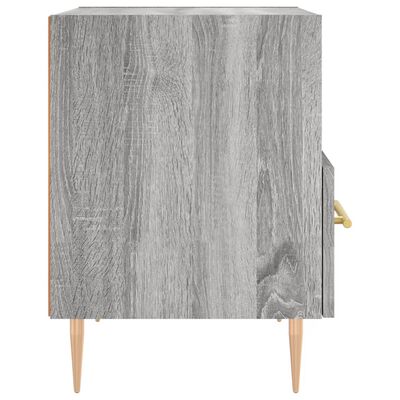 vidaXL Nattbord 2 stk grå sonoma 40x35x47,5 cm konstruert tre