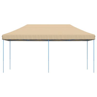 vidaXL Sammenleggbart partytelt pop-up beige 580x292x315 cm