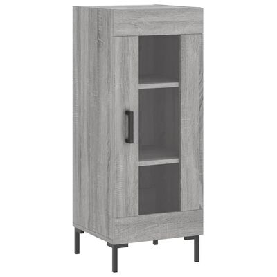 vidaXL Highboard grå sonoma 34,5x34x180 cm konstruert tre