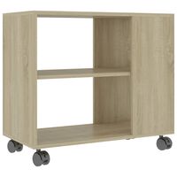 vidaXL Sidebord sonoma eik 70x35x55 cm konstruert tre