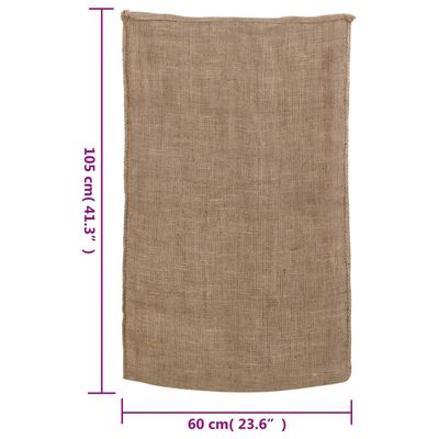 vidaXL Jutesekker 10 stk 60x105 cm 100% jute 220 gsm