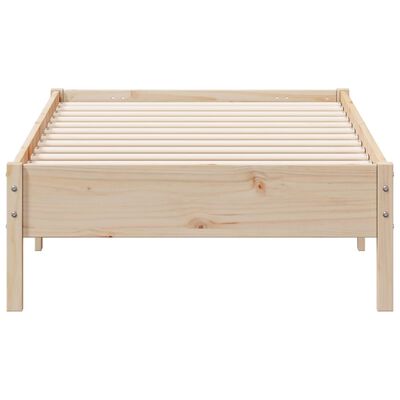 vidaXL Sengeramme uten madrass 75x190 cm heltre furu