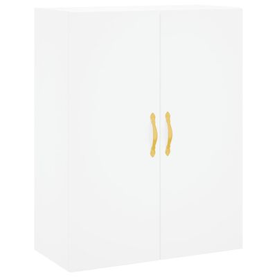 vidaXL Highboard hvit 69,5x34x180 cm konstruert tre