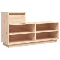 vidaXL Skohylle 110x34x61 cm heltre furu