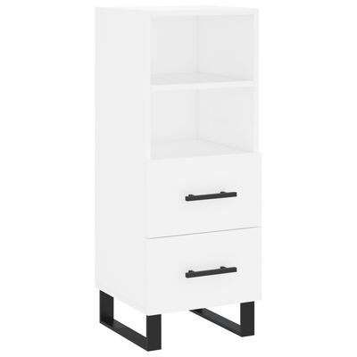 vidaXL Highboard hvit 34,5x34x180 cm konstruert tre