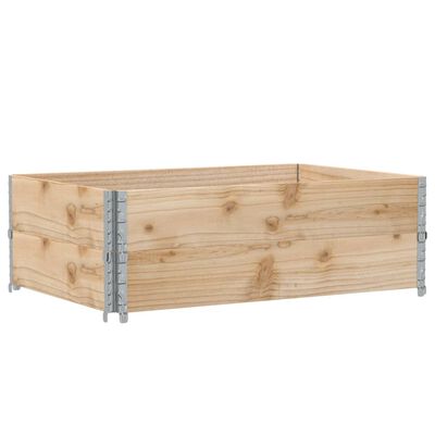 vidaXL Pallekarmer 2 stk 120x80 cm heltre furu