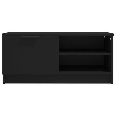 vidaXL TV-benker 2 stk svart 80x35x36,5 cm konstruert tre