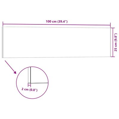 vidaXL 3D-veggpaneler 14 stk lysegrå 100x25 cm EPS