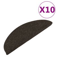 vidaXL Selvklebende trappematter 10 stk antrasitt 56x17x3 cm