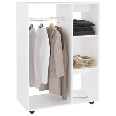 vidaXL Garderobe hvit 80x40x110 cm konstruert tre