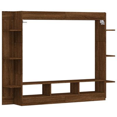 vidaXL TV-benk sonoma eik 152x22x113 cm konstruert tre