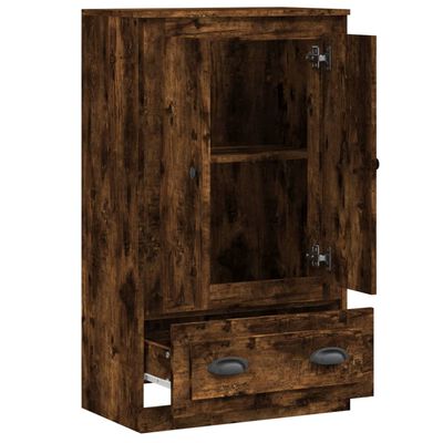 vidaXL Highboard røkt eik 60x35,5x103,5 cm konstruert tre