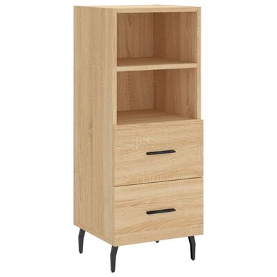 vidaXL Highboard sonoma eik 34,5x34x180 cm konstruert tre