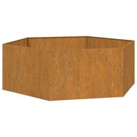 vidaXL Plantekasse rust 138x120x45 cm cortenstål