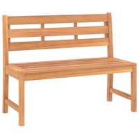 vidaXL Hagebenk 114 cm heltre teak