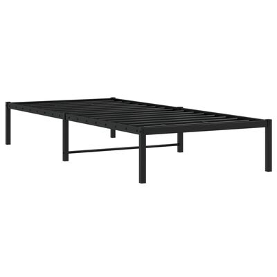 vidaXL Sengeramme i metall svart 90x190 cm