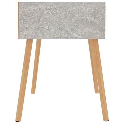 vidaXL Nattbord 2 stk betonggrå 40x40x56 cm konstruert tre